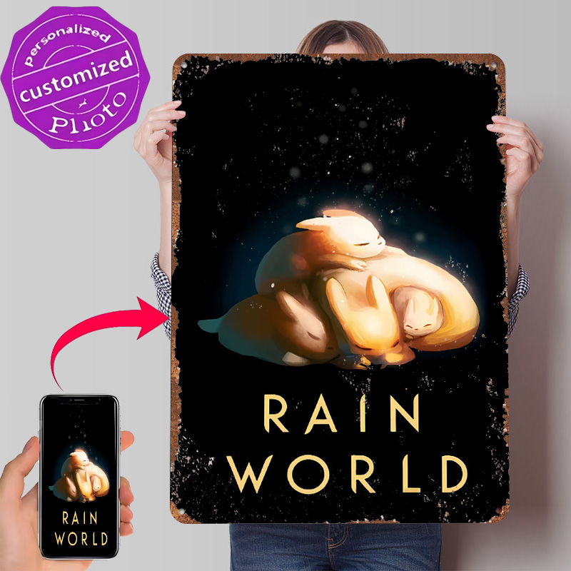World Of Retro Gaming - Rain World Creatures Sleeping Poster Customized