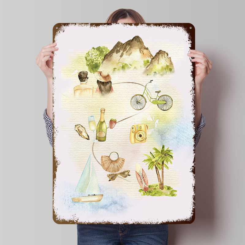 World Of Retro Gaming - Travel the World Printed Poster Customized