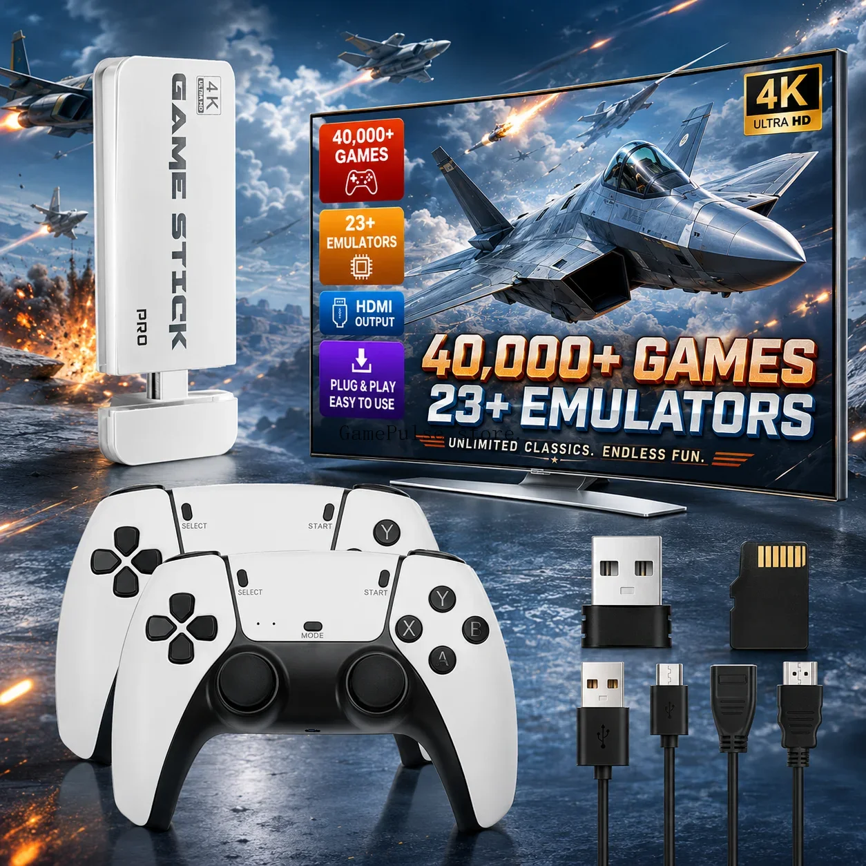Retro Gaming Game Stick - GamePulse M15 Ultra Game Stick Retro