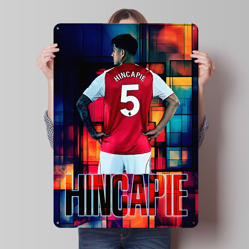 Retro Gaming Jersey - Hincapie Soccer Jersey Tinplate Poster Custom