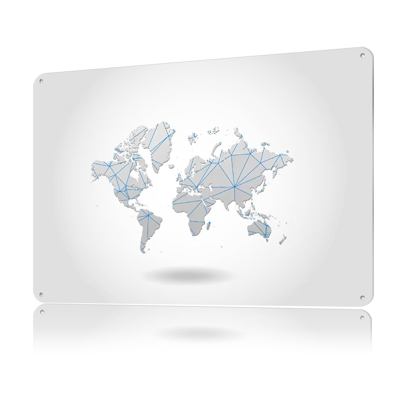 World Map Tinplate Poster Cust - World Of Retro Gaming review and price