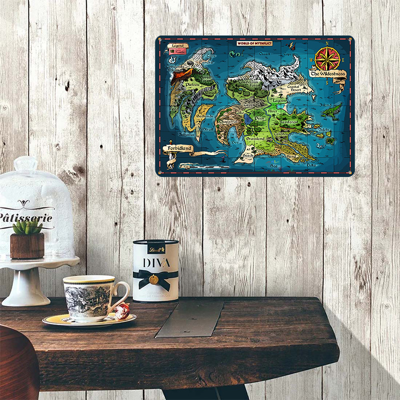 World of Mythflict Fantasy Map - World Of Retro Gaming review and price