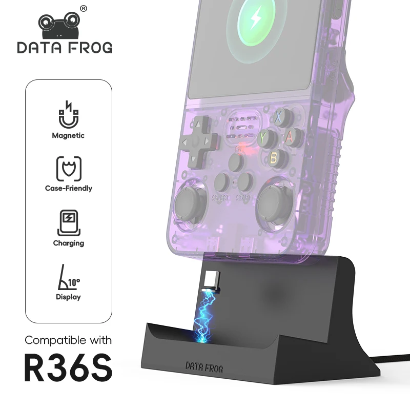 Data Frog R36S Charging Dock S - Retro Gaming Download review and price