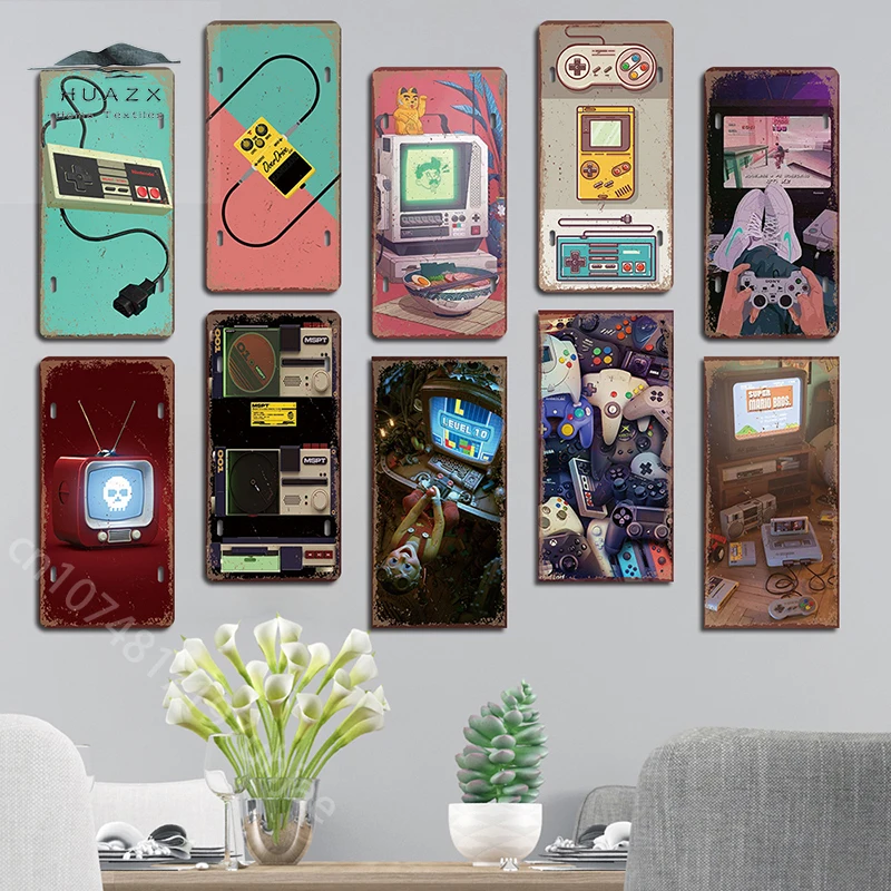 Vintage Gaming Metal Sign Retr - Retro Gaming For Tv review and price