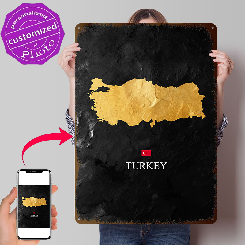 Golden Turkey Map on Black Bac - Background Retro Gaming review and price