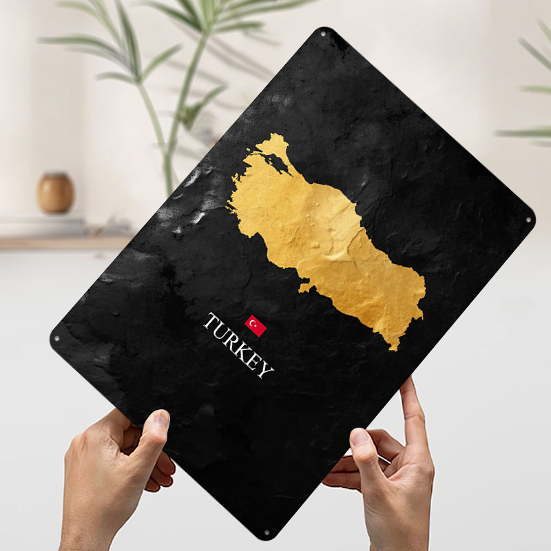 Golden Turkey Map on Black Bac - Background Retro Gaming review and price