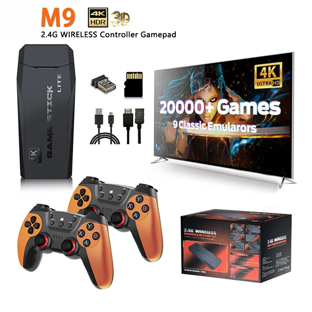 M9 Video Game Console 4K 20000 - Retro Gaming Game Stick review and price