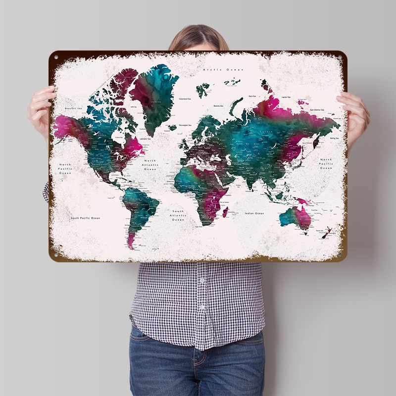Detailed World Map Iskha Light - World Of Retro Gaming review and price