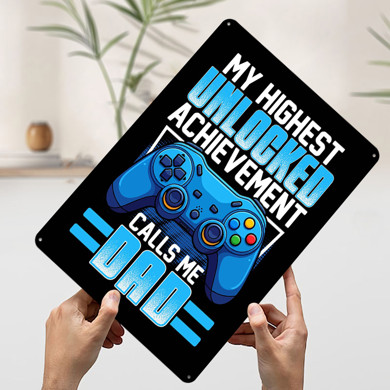 Gaming Dad Achievement Tin Pos - Retro Gaming Achievements review and price