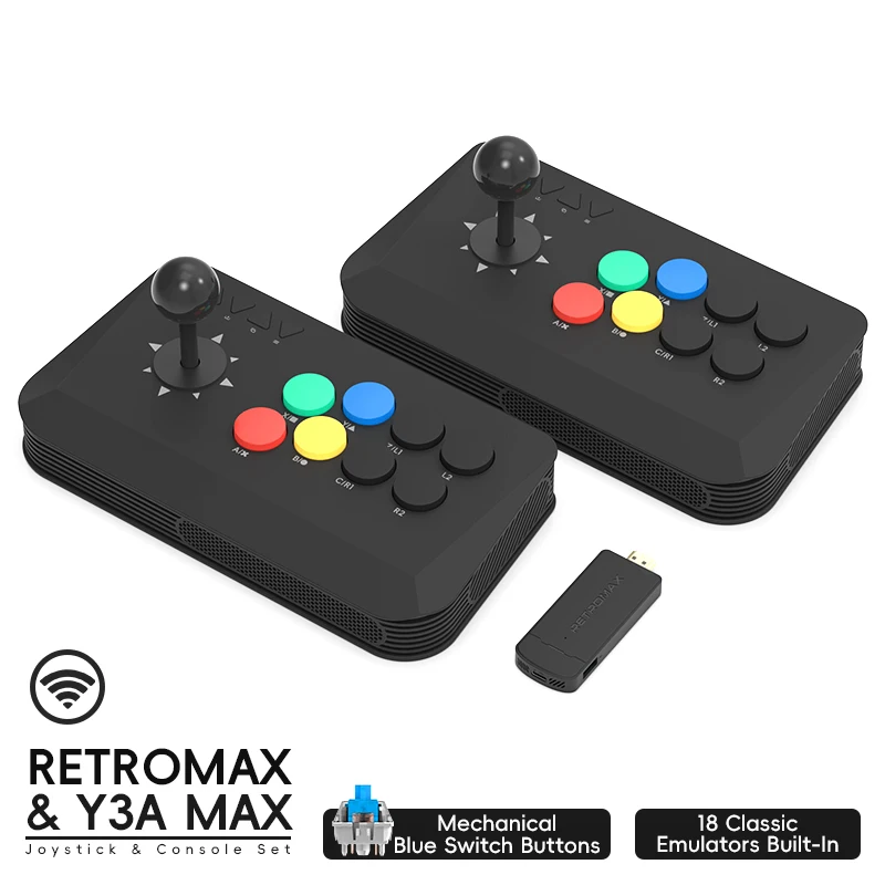 Wireless Y3A Max Arcade Stick  - Retro Gaming Game Stick review and price