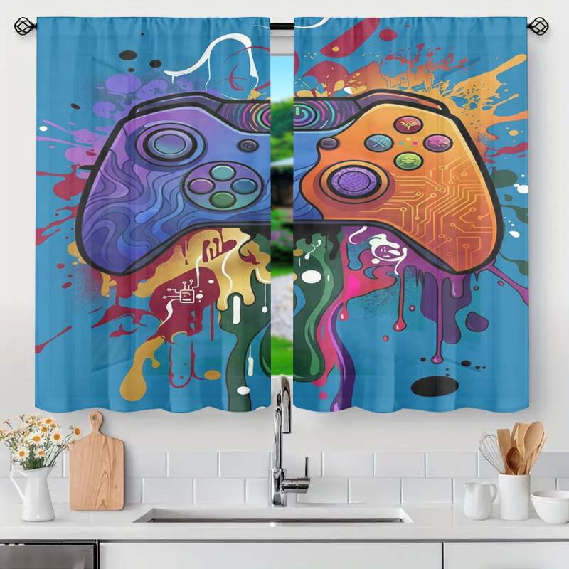 Retro Gaming Curtain Video Gam - Background Retro Gaming review and price
